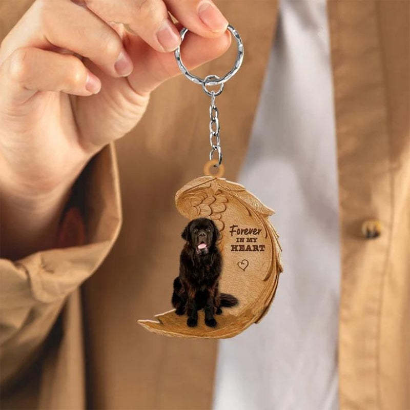 Newfoundland Forever In My Heart Acrylic Keychain FK071-Jolura