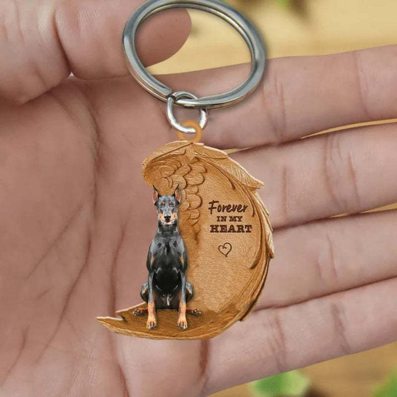 Doberman Forever In My Heart Acrylic Keychain FK076-Jolura