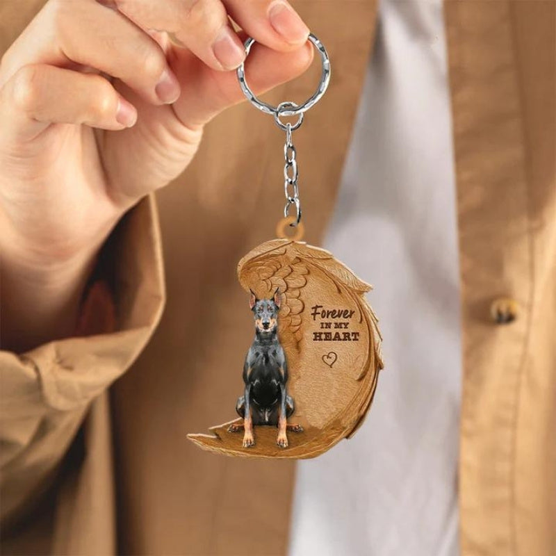 Doberman Forever In My Heart Acrylic Keychain FK076-Jolura