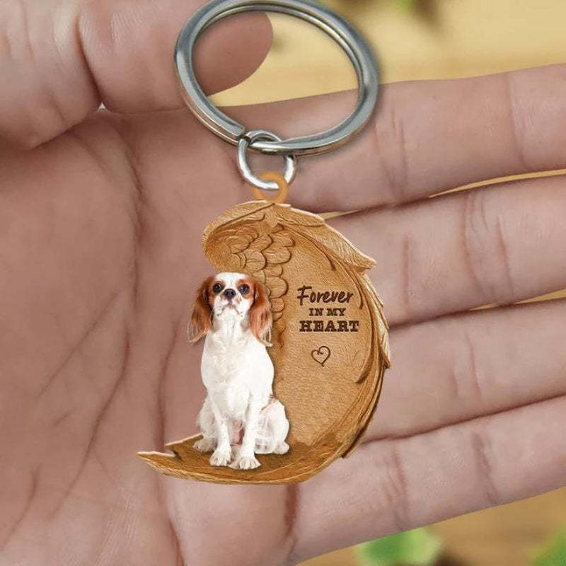 Cavalier King Charles Spaniel Forever In My Heart Acrylic Keychain FK079-Jolura