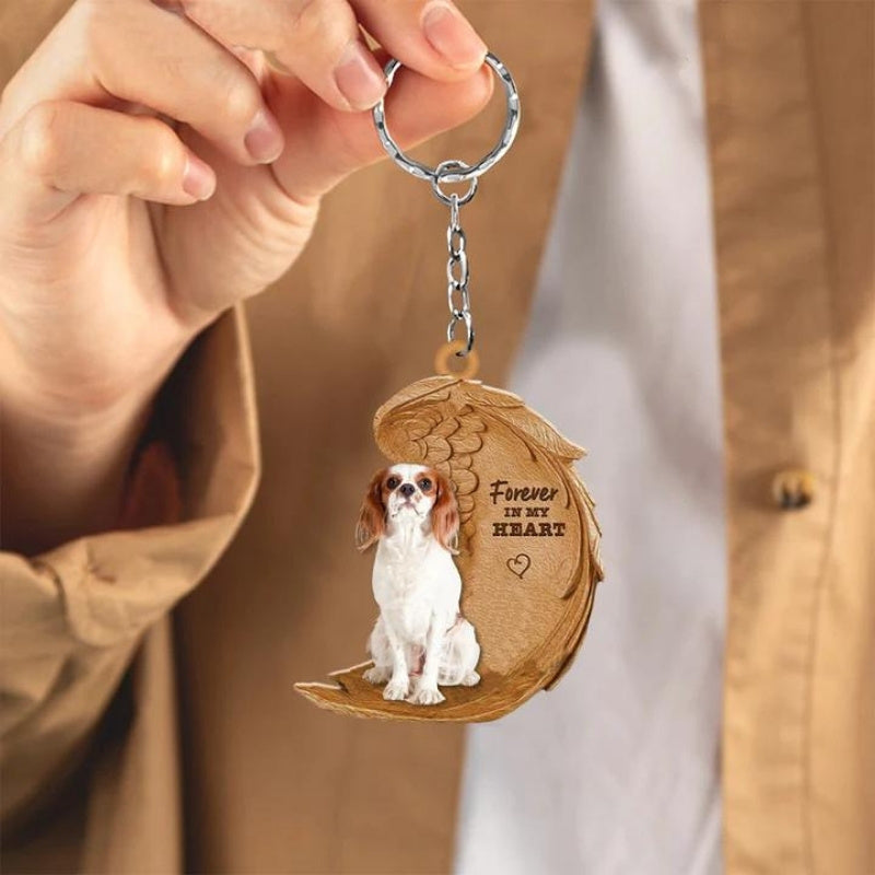 Cavalier King Charles Spaniel Forever In My Heart Acrylic Keychain FK079-Jolura