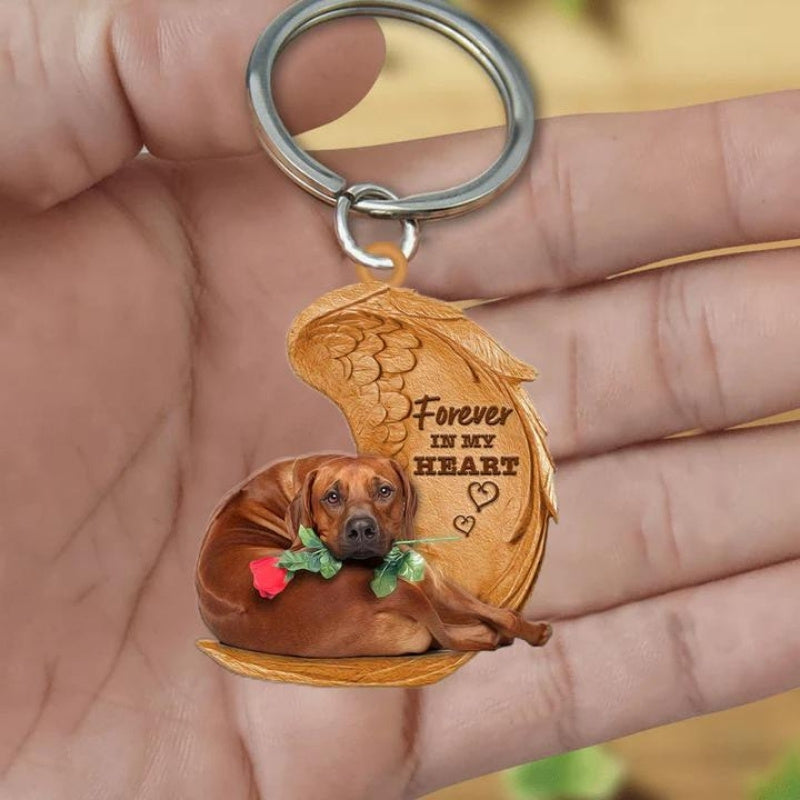 Rhodesian Ridgeback Forever In My Heart Acrylic Keychain FK085-Jolura