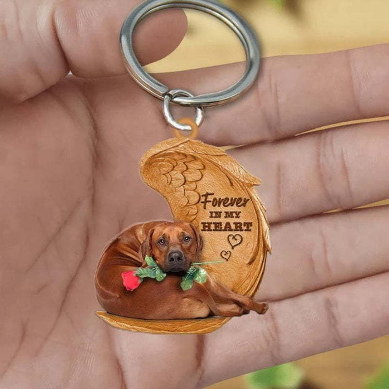 Rhodesian Ridgeback Forever In My Heart Acrylic Keychain FK085-Jolura