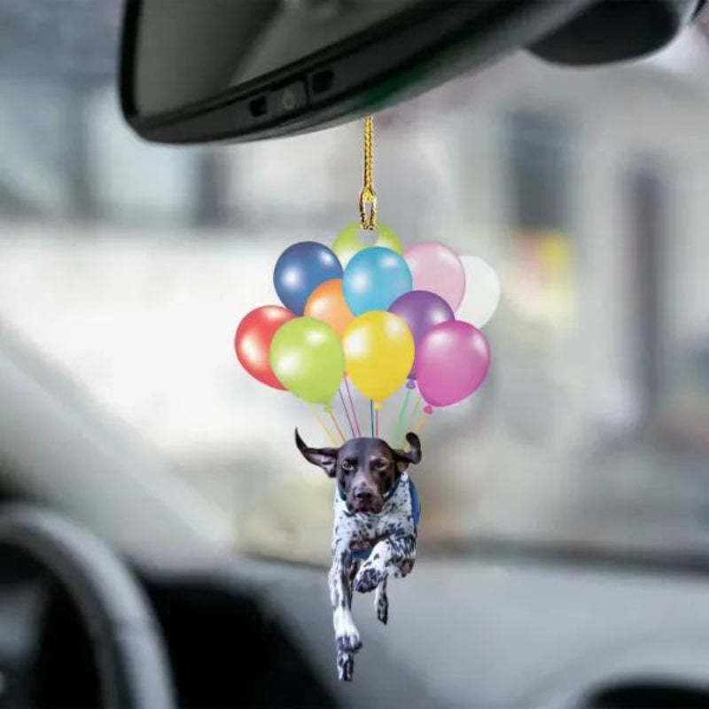 German Shorthaired Pointer Fly With Bubbles Car Hanging Ornament BC006-Jolura