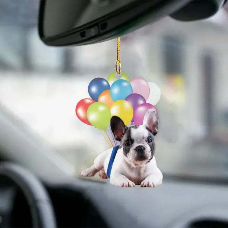 French Bulldog Puppy Fly With Bubbles Car Hanging Ornament BC007-Jolura