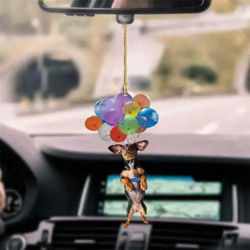 Dachshund Fly With Bubbles Car Hanging Ornament BC009-Jolura