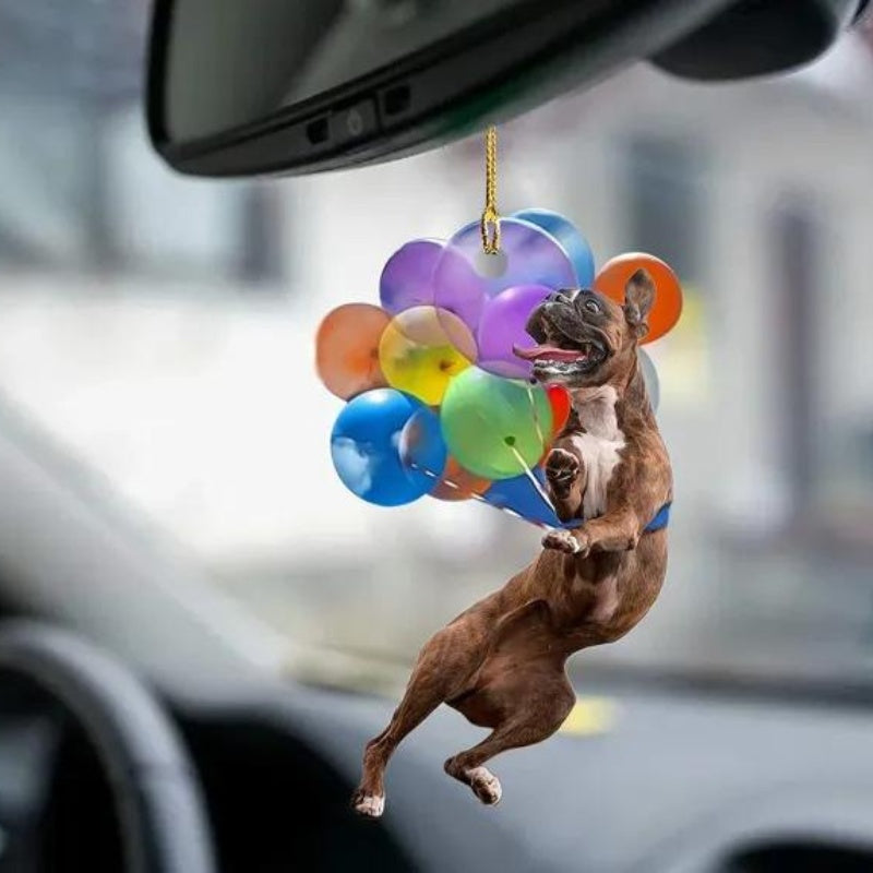 Boxer Fly With Bubbles Car Hanging Ornament BC018-Jolura