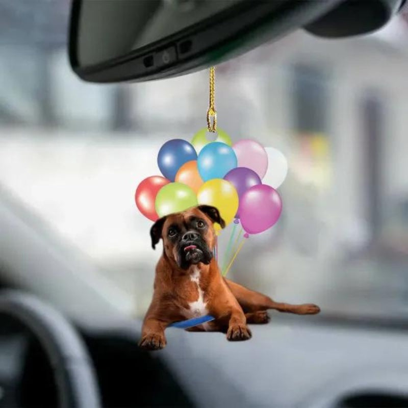 Boxer Fly With Bubbles Car Hanging Ornament BC029-Jolura