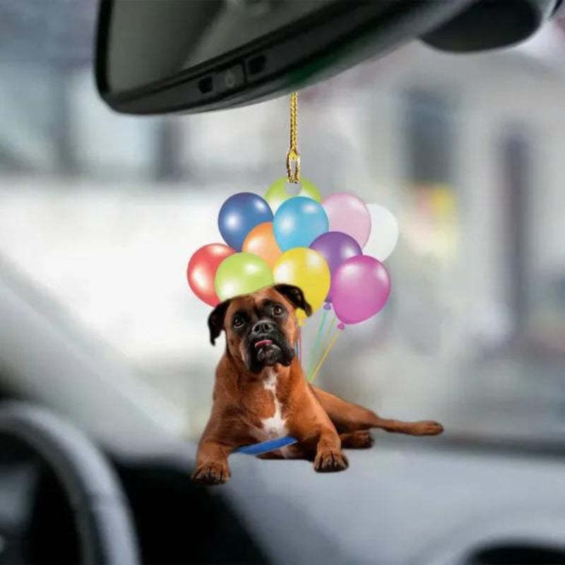 Boxer Fly With Bubbles Car Hanging Ornament BC029-Jolura
