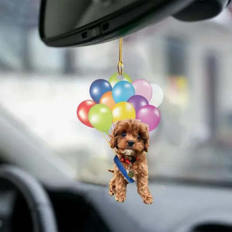 Cavapoo Fly With Bubbles Car Hanging Ornament BC031-Jolura