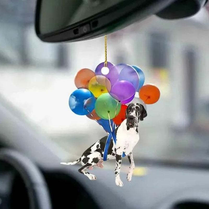 Great Dane Fly With Bubbles Car Hanging Ornament BC035-Jolura