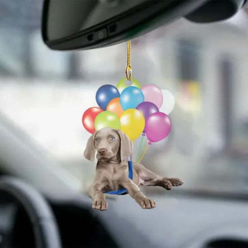 Weimaraner Fly With Bubbles Car Hanging Ornament BC036-Jolura