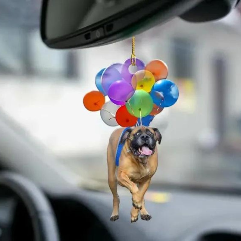English Mastiff Fly With Bubbles Car Hanging Ornament BC040-Jolura