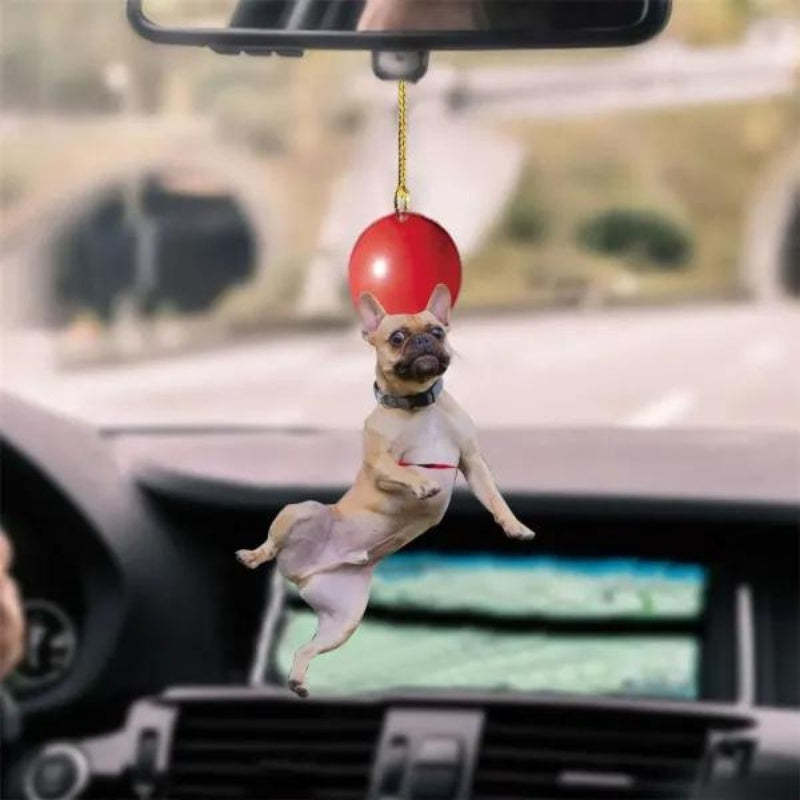 French Bulldog Fly With Bubbles Car Hanging Ornament BC049-Jolura