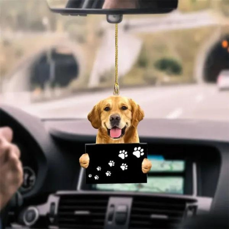 Golden Retriever Fly With Bubbles Car Hanging Ornament BC055-Jolura