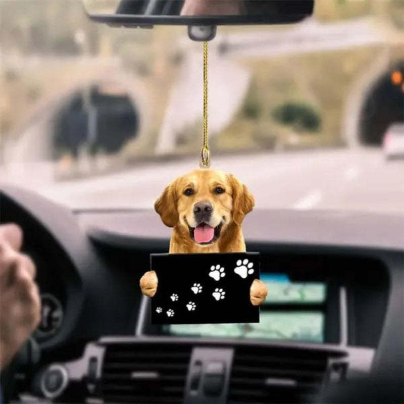 Golden Retriever Fly With Bubbles Car Hanging Ornament BC055-Jolura