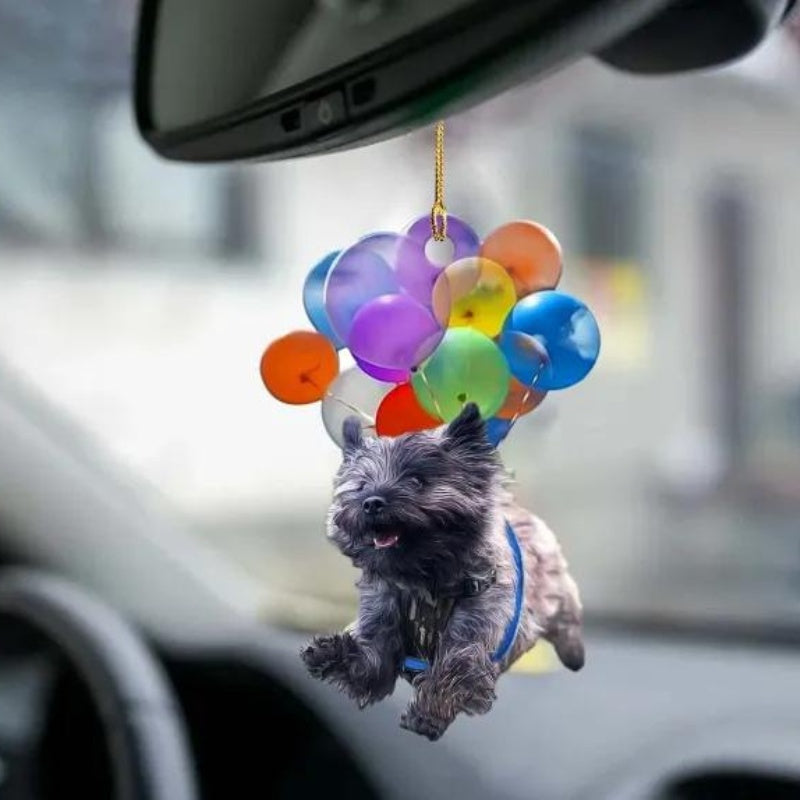 Cairn Terrier Fly With Bubbles Car Hanging Ornament BC059-Jolura