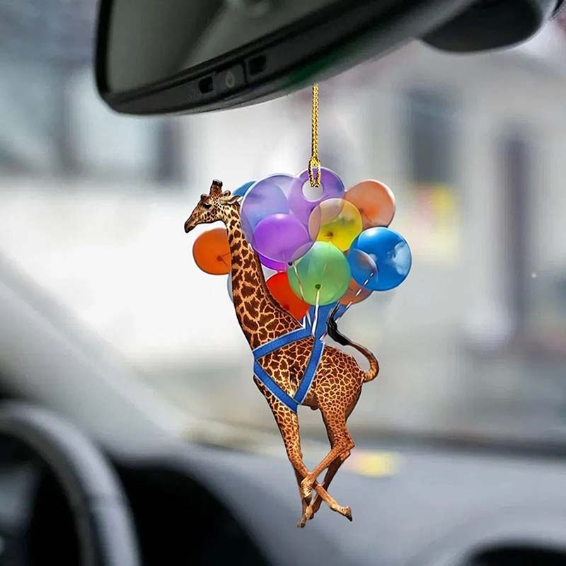 Giraffe Fly With Bubbles Car Hanging Ornament BC066-Jolura