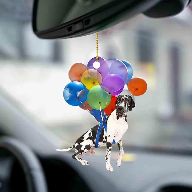 Great Dane Fly With Bubbles Car Hanging Ornament BC074-Jolura