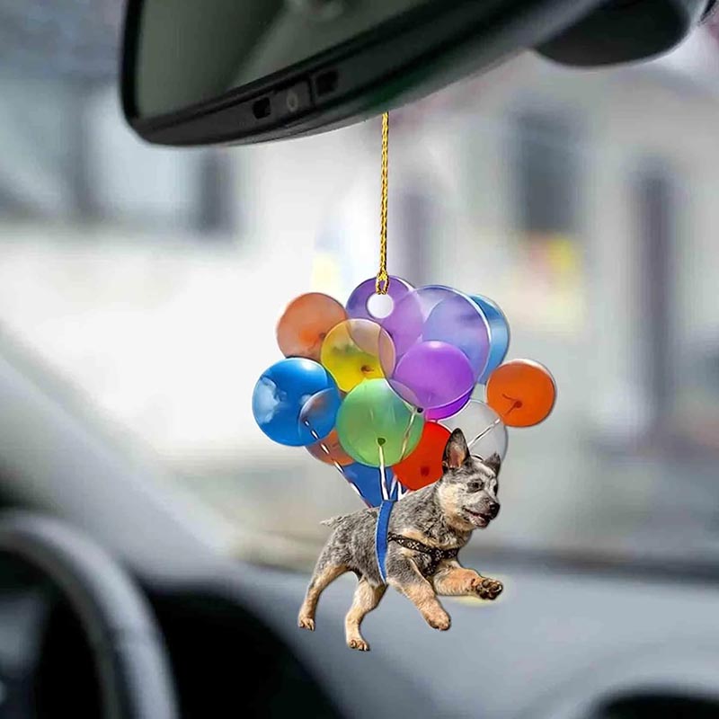 Heeler Fly With Bubbles Car Hanging Ornament BC075-Jolura