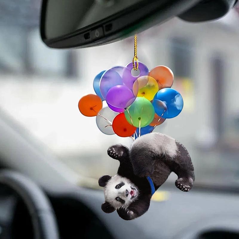 Panda Fly With Bubbles Car Hanging Ornament BC078-Jolura