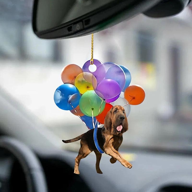 Bloodhound Fly With Bubbles Car Hanging Ornament BC083-Jolura