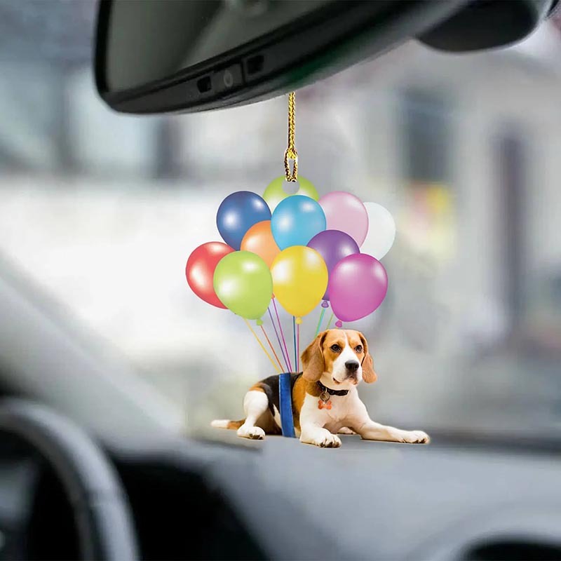 Beagle Fly With Bubbles Car Hanging Ornament BC092-Jolura