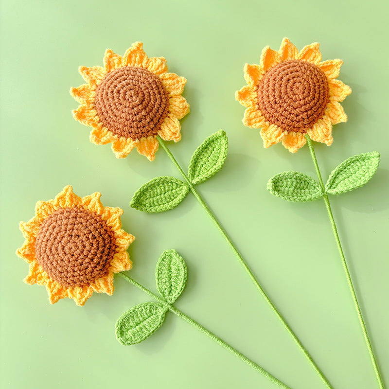 Handmade Knitted Décor Gift - Sunflower-Jolura