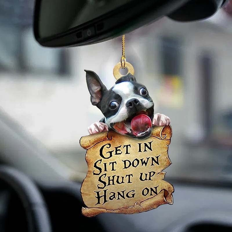 Boston Terrier Get In Ornament GI001-Jolura