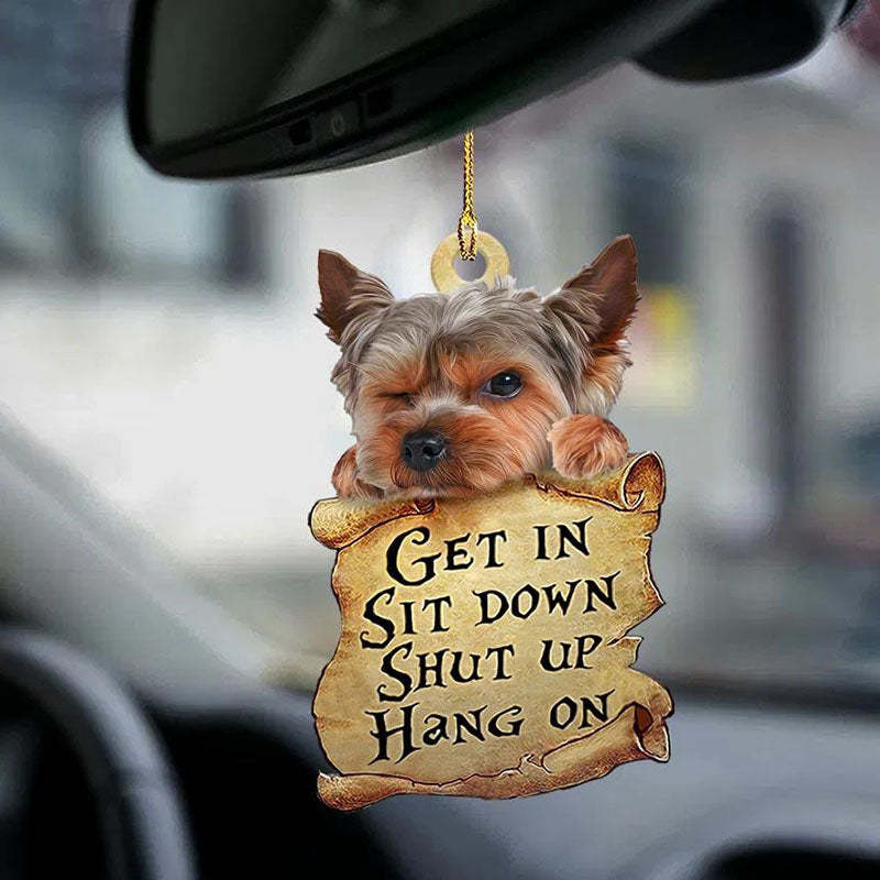Yorkshire Terrier Get In Ornament GI002-Jolura