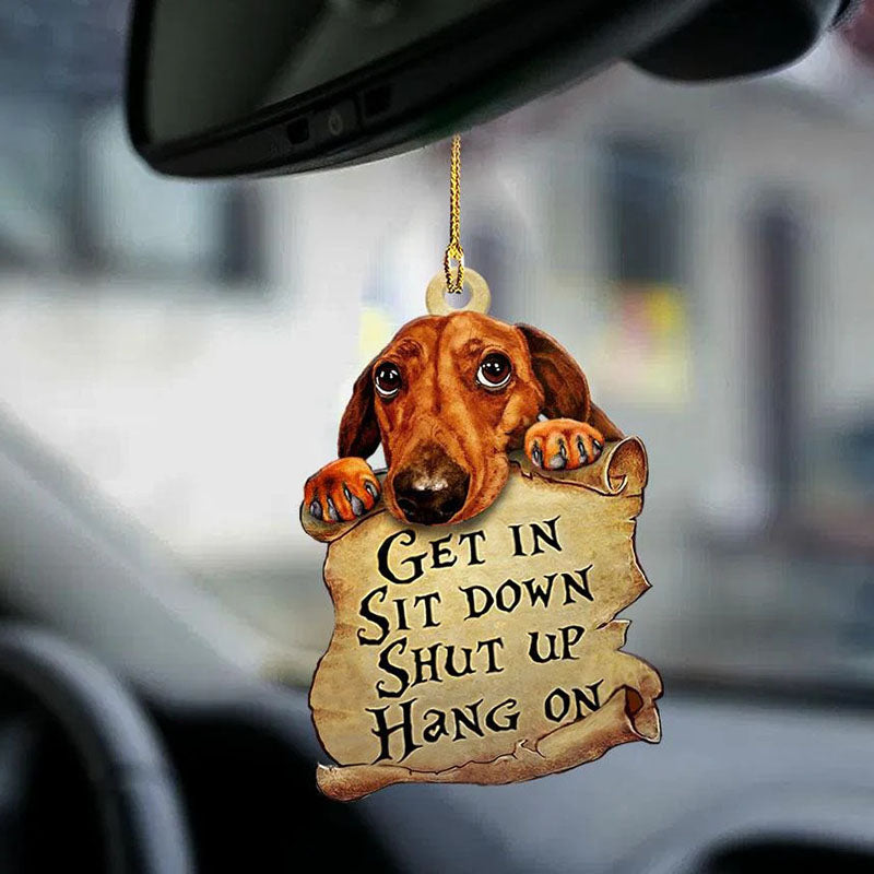 Dachshund Get In Ornament GI004-Jolura