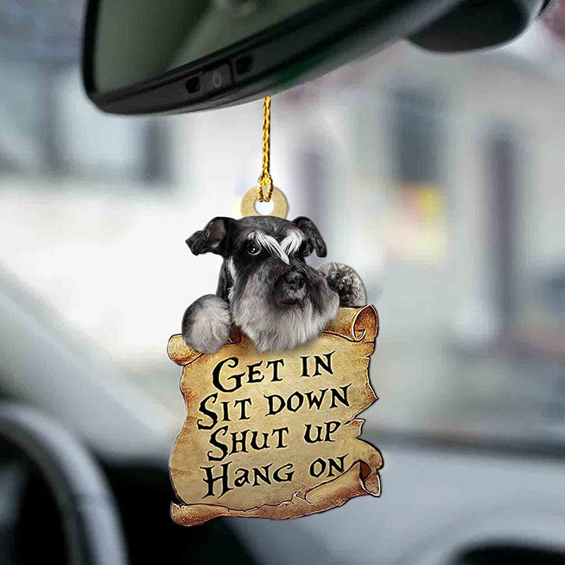 Schnauzer Get In Ornament GI014-Jolura
