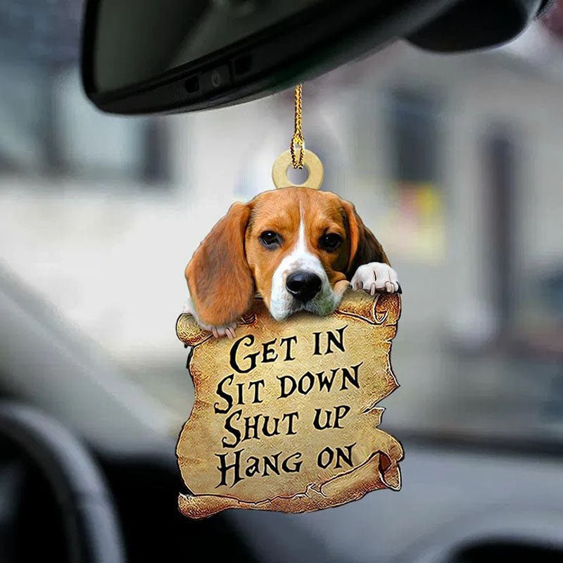 Beagle Get In Ornament GI016-Jolura