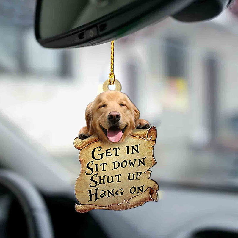Golden Retriever Get In Ornament GI017-Jolura