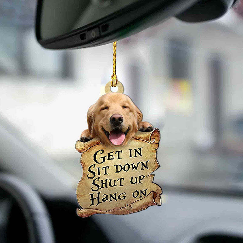 Golden Retriever Get In Ornament GI017-Jolura