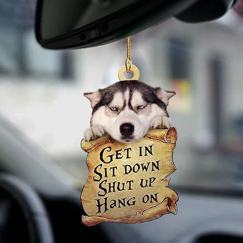 Siberian Husky Get In Ornament GI020-Jolura