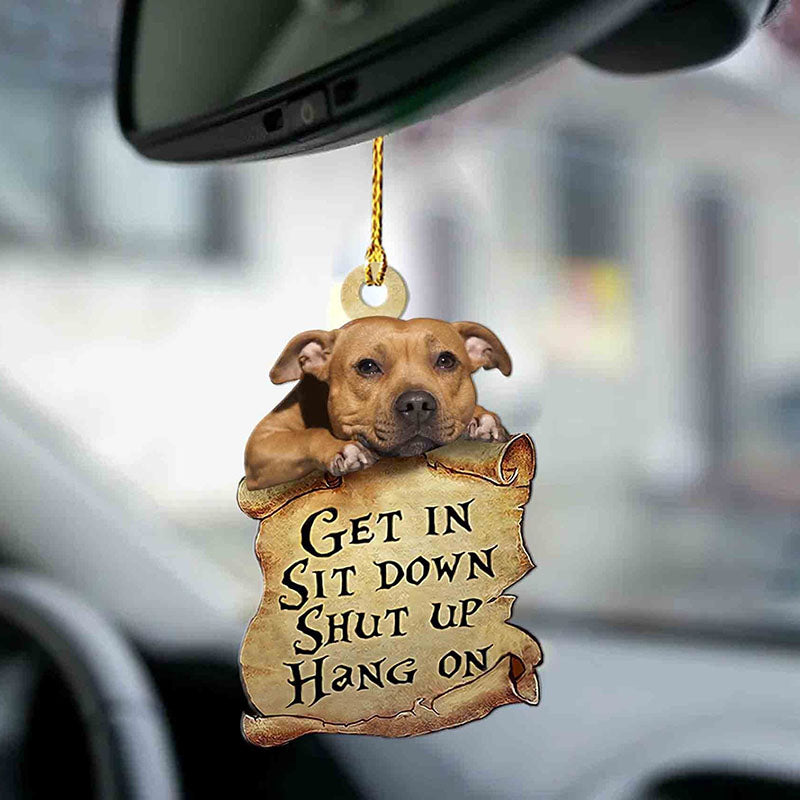 Staffordshire Bull Terrier Get In Ornament GI023-Jolura