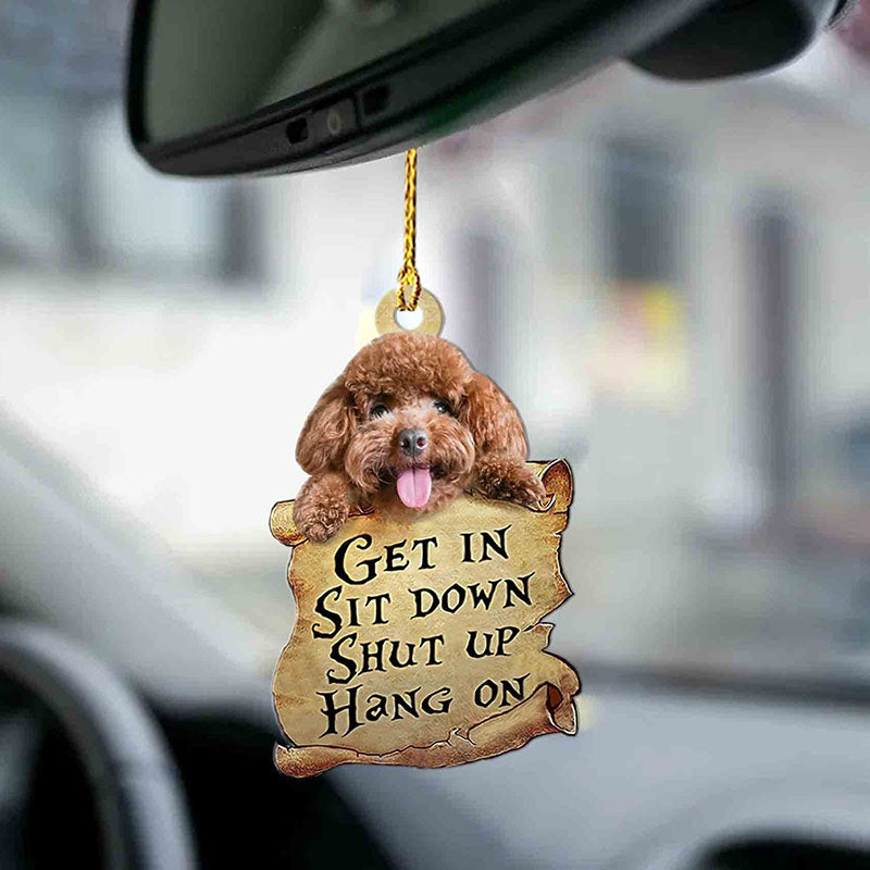 Poodle Get In Ornament GI025-Jolura