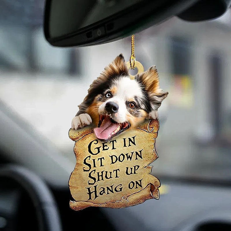 Australian Shepherd Get In Ornament GI027-Jolura