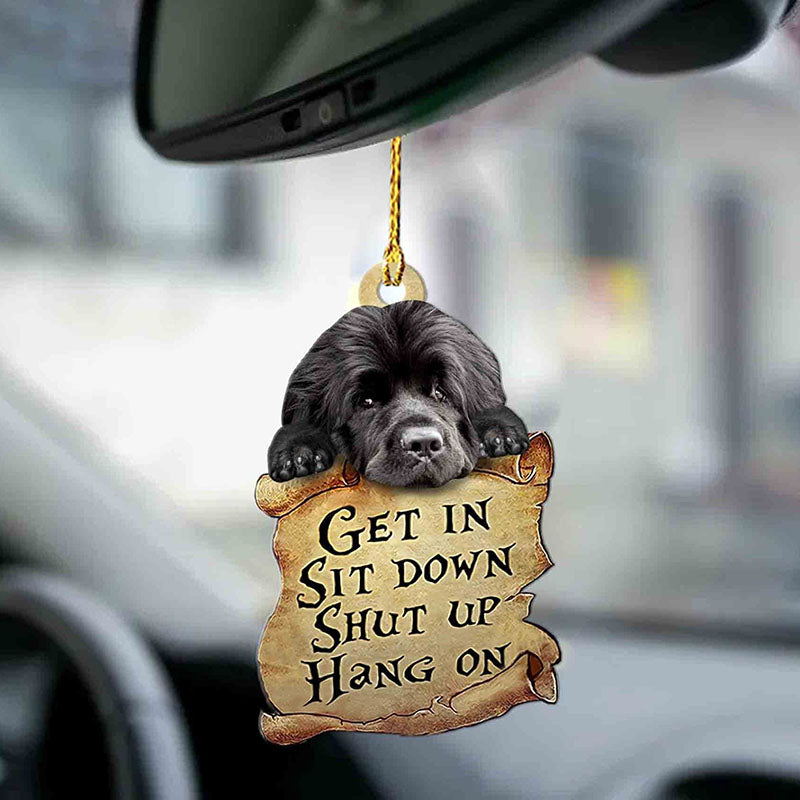 Newfoundland Dog Get In Ornament GI044-Jolura
