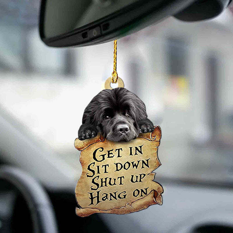 Newfoundland Dog Get In Ornament GI044-Jolura