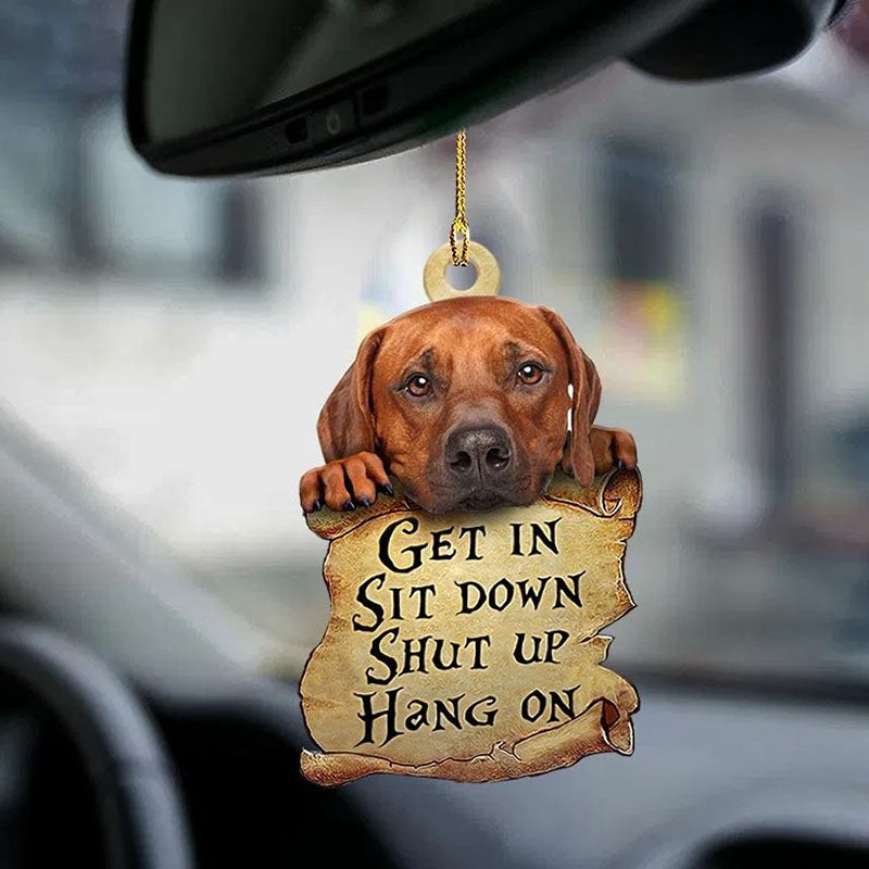 Rhodesian Ridgeback Get In Ornament GI046-Jolura