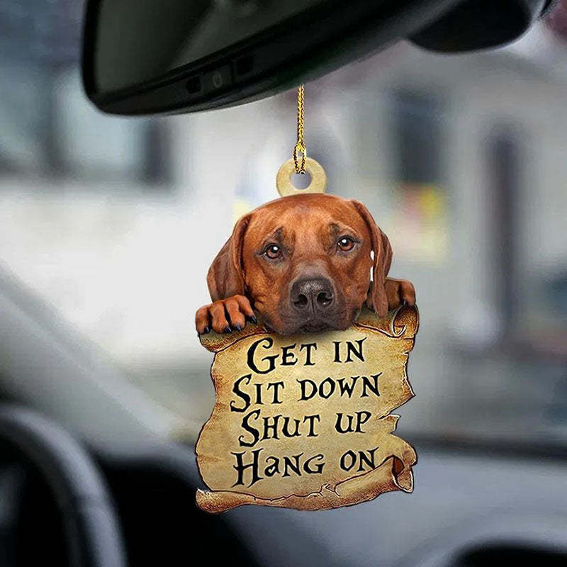 Rhodesian Ridgeback Get In Ornament GI046-Jolura