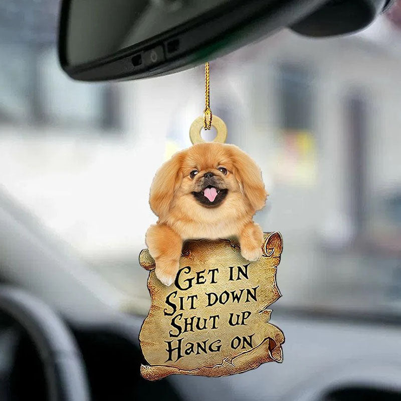 Pekingese Get In Ornament GI052-Jolura