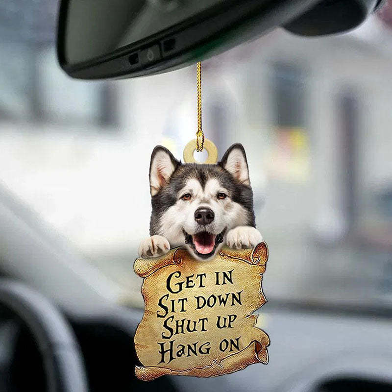 Alaskan Malamute Get In Ornament GI058-Jolura