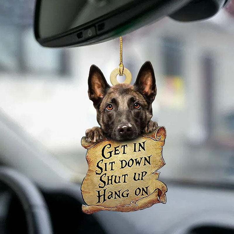 Malinois Get In Ornament GI061-Jolura