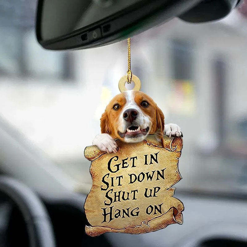 Brittany Spaniel Get In Ornament GI066-Jolura