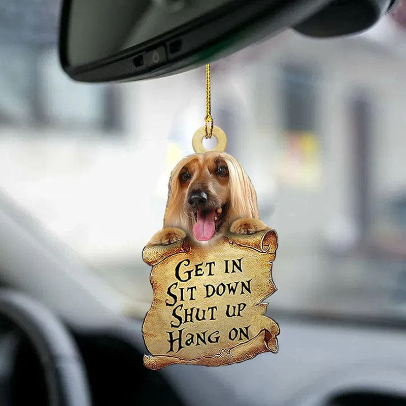 Afghan Hound Get In Ornament GI070-Jolura