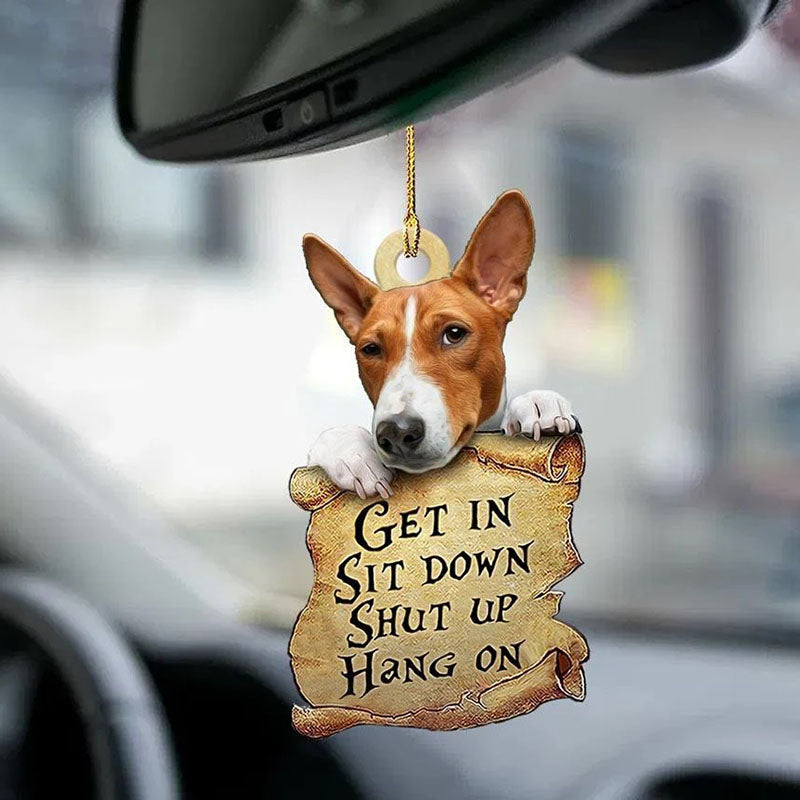 Basenji Get In Ornament GI071-Jolura
