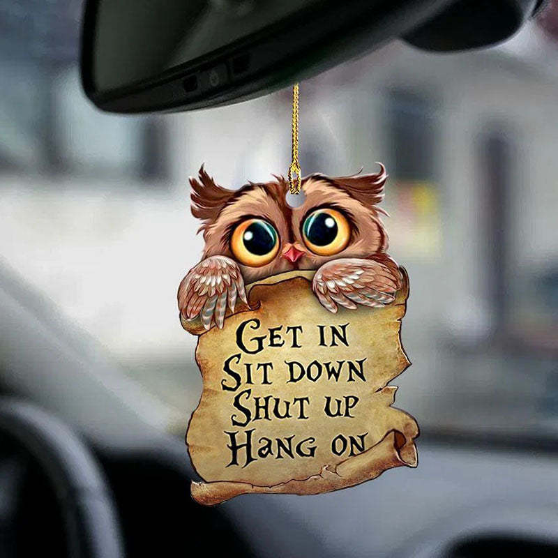 Owl Get In Ornament GI076-Jolura